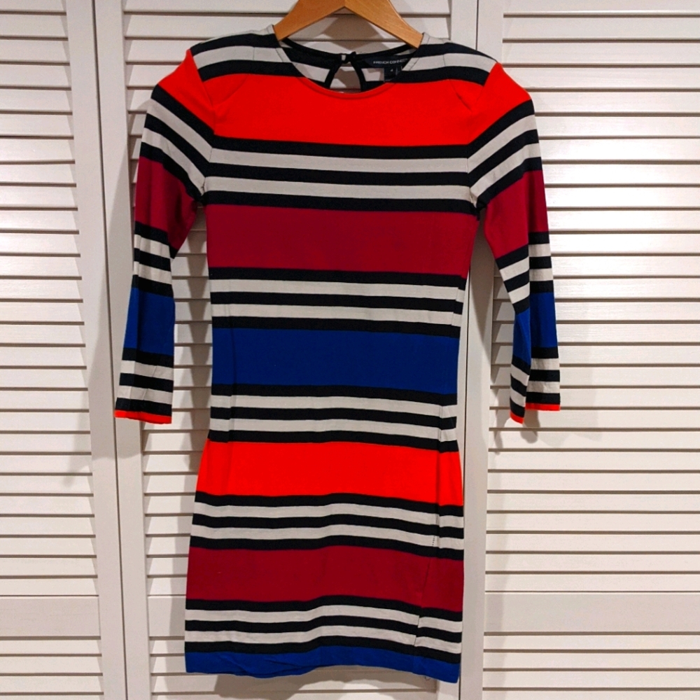 French Connection Striped Jersey Dress
